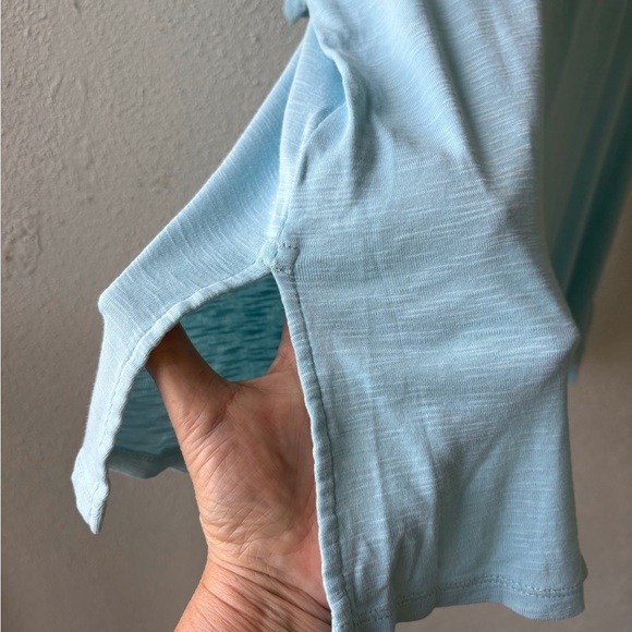 J Jill 3X 100% Pima  Cotton Scoop Neck Elbow Sleeve Tee Beach Vacation Casual - Picture 4 of 9